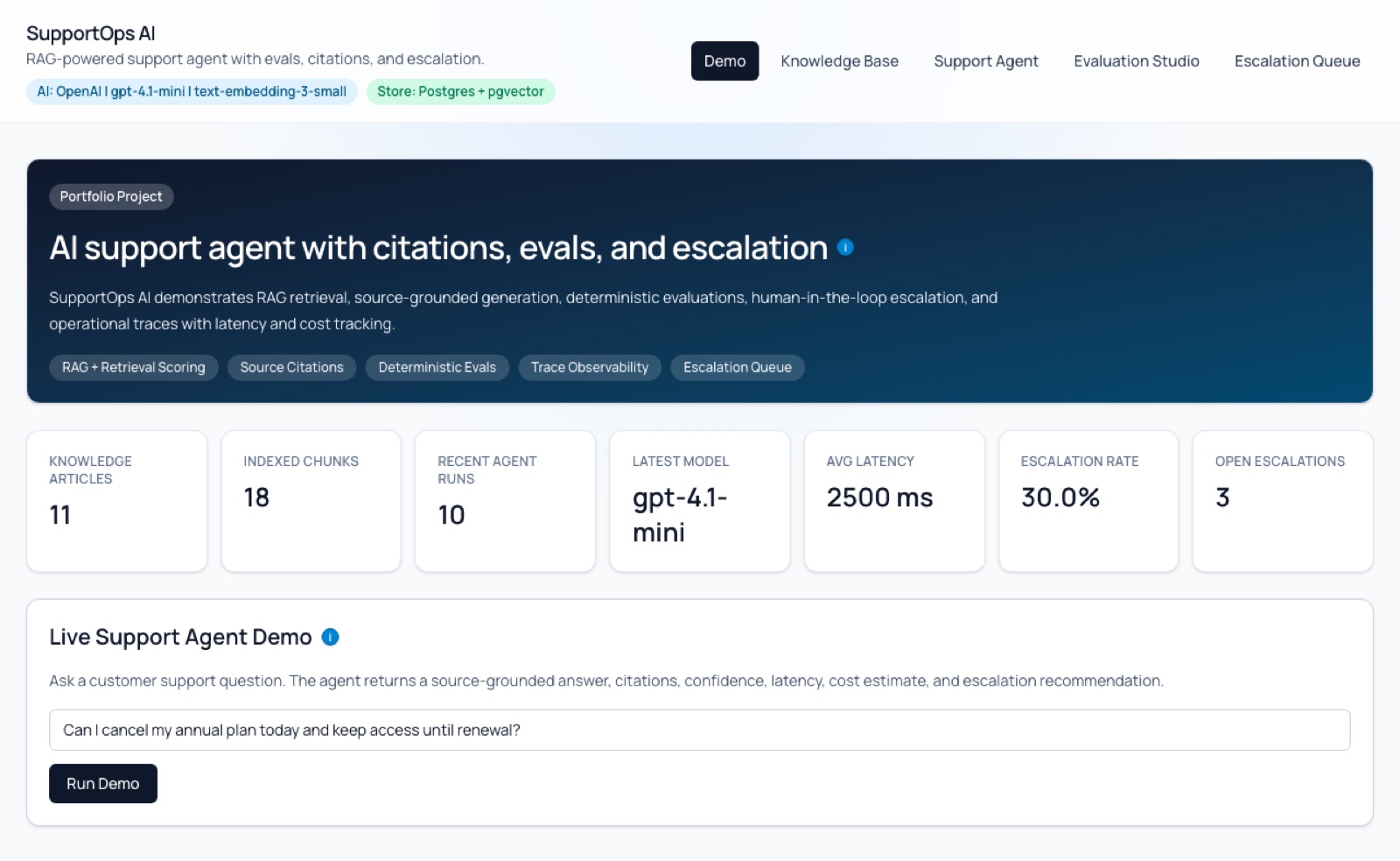 AI SupportOps project